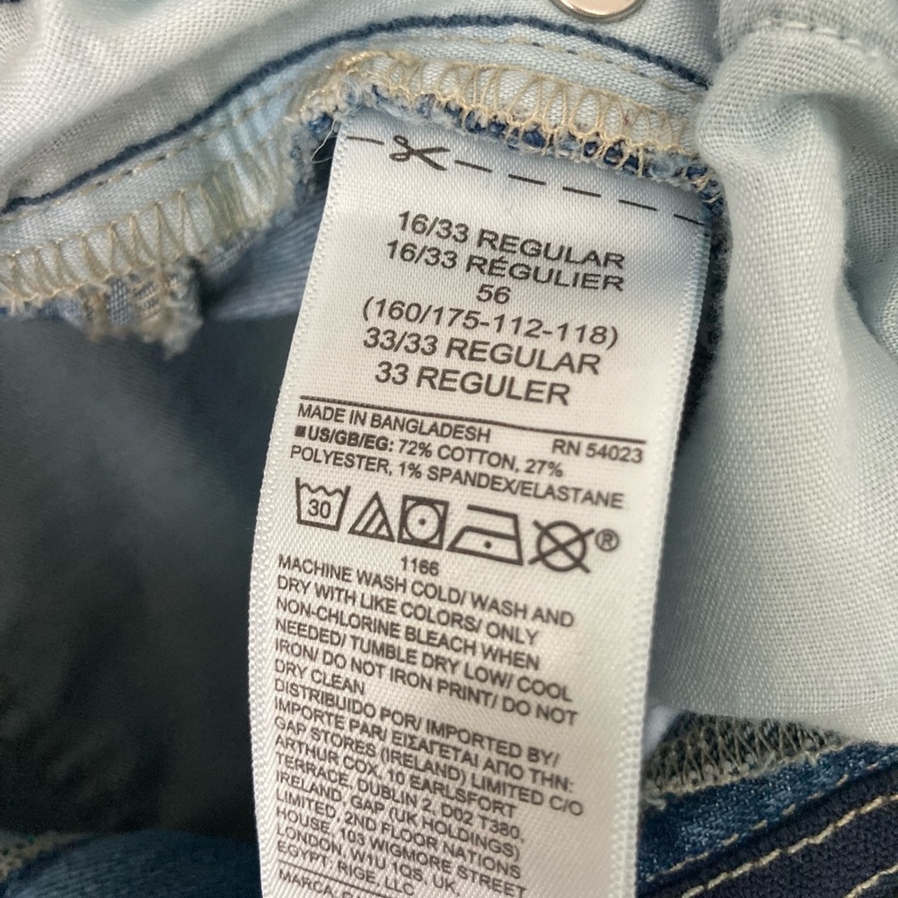 Gap Classic Straight-Leg Jeans (Size 16/33) - Picture 5 of 5